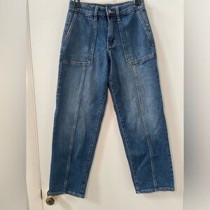 Size 2 petite old navy cargo wide leg loose jean